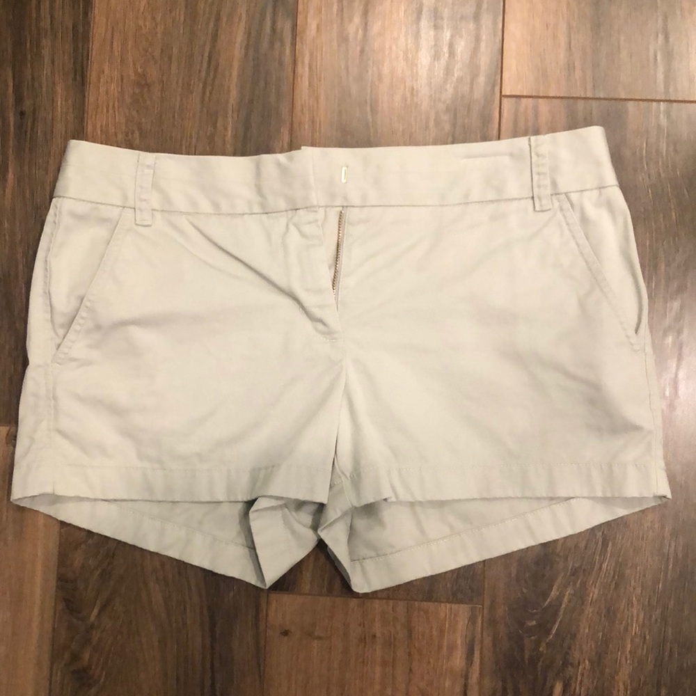 J crew beige chino shorts